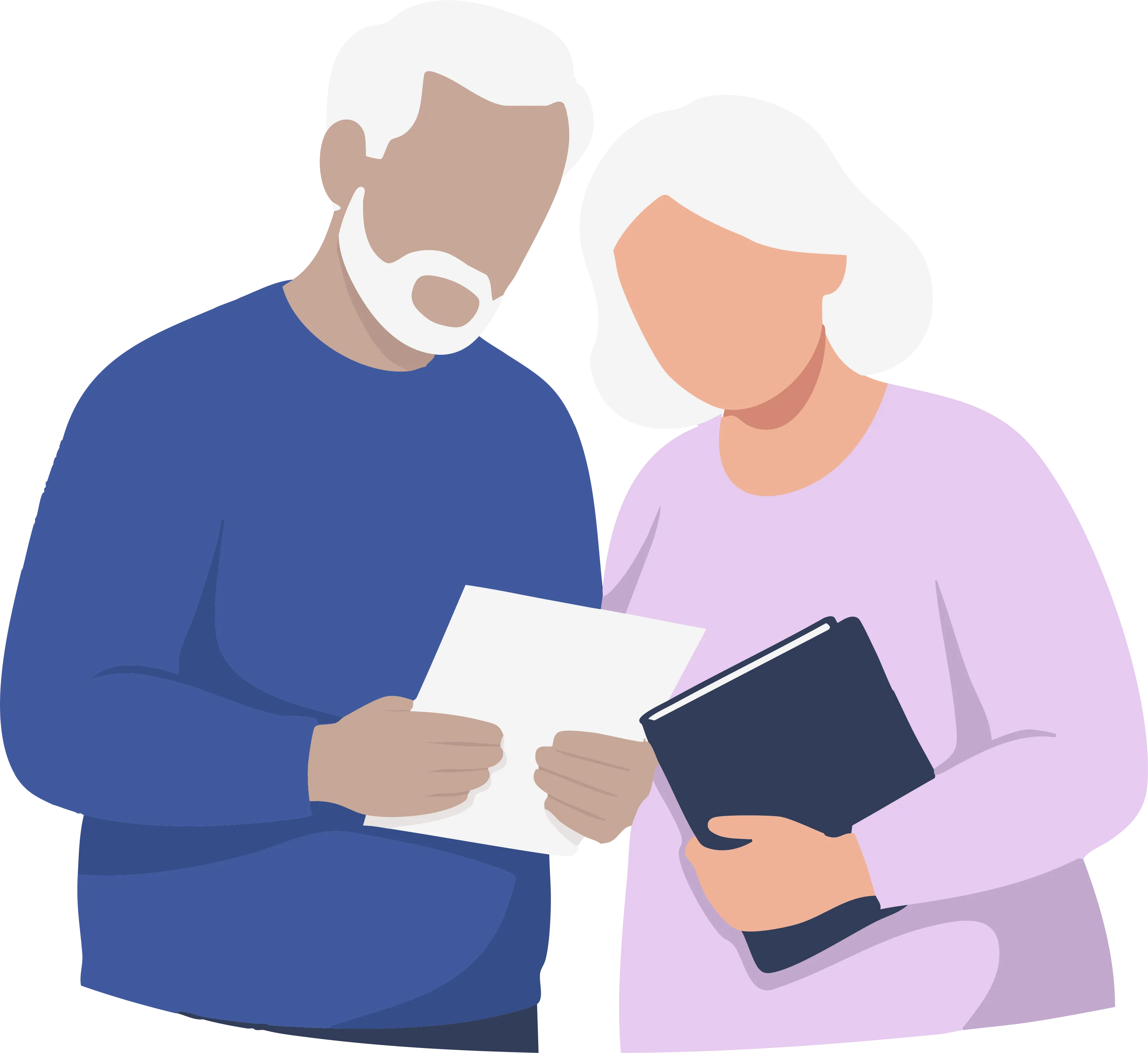 Family embracing together