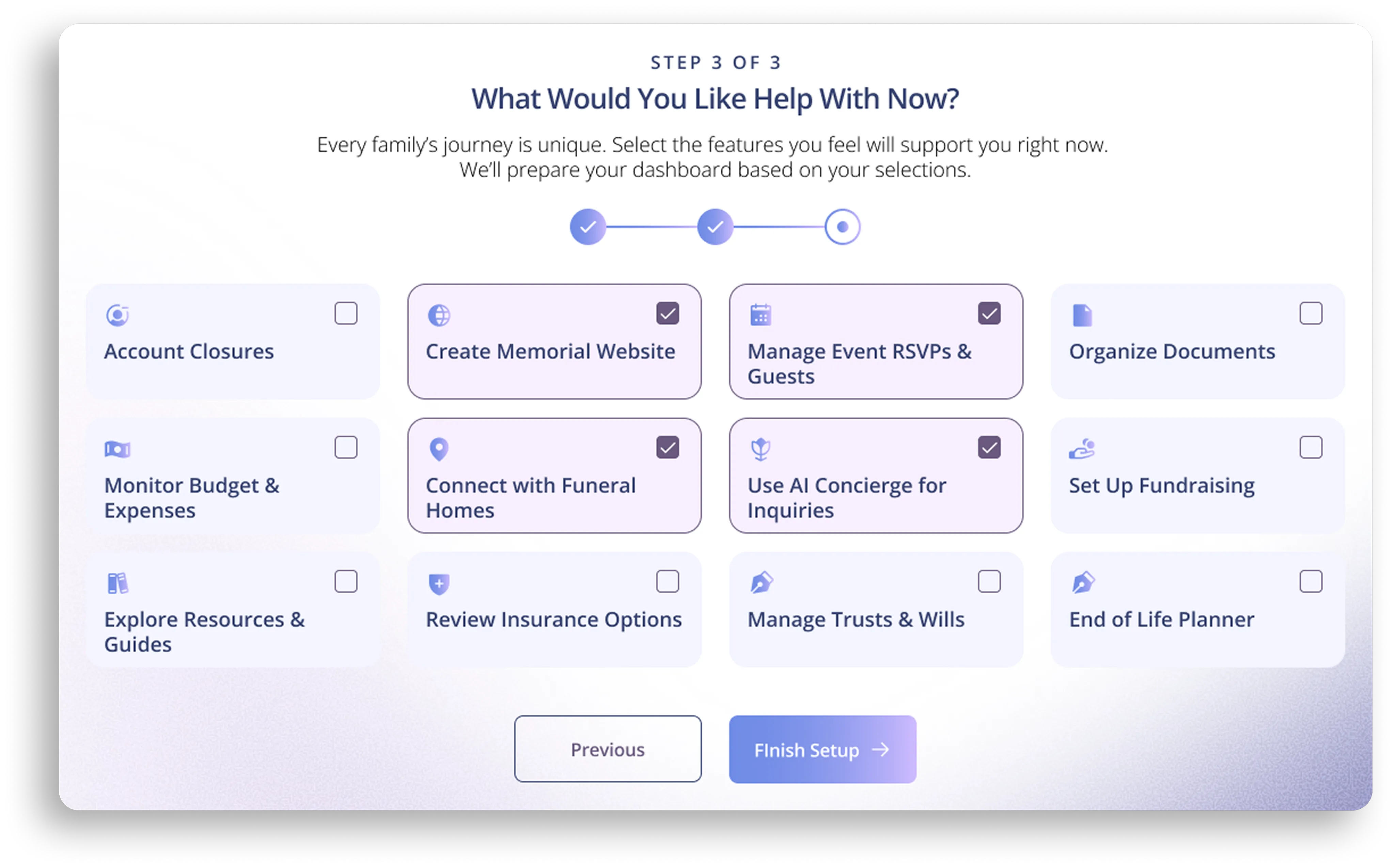 Resident and Family Dashboard