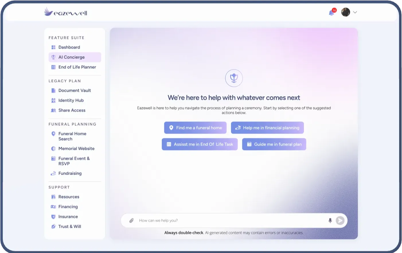 24/7 AI End-of-Life Assistant