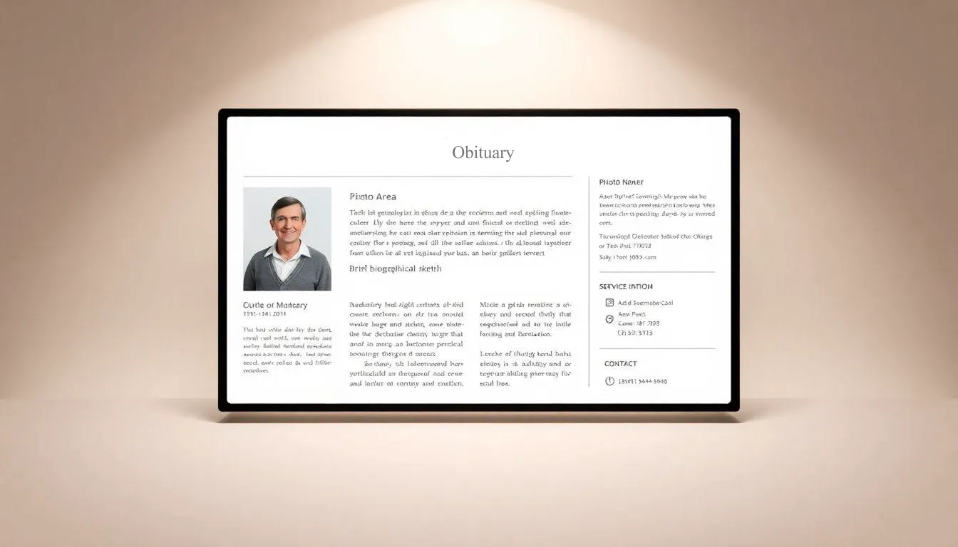 Top Free Obituary Templates: Design a Meaningful Tribute